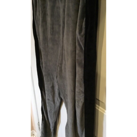 BIG & TALL King Size Velour Tracksuit Sweatsuit Set Black/Grey 2XLT GUC - Picture 9 of 11